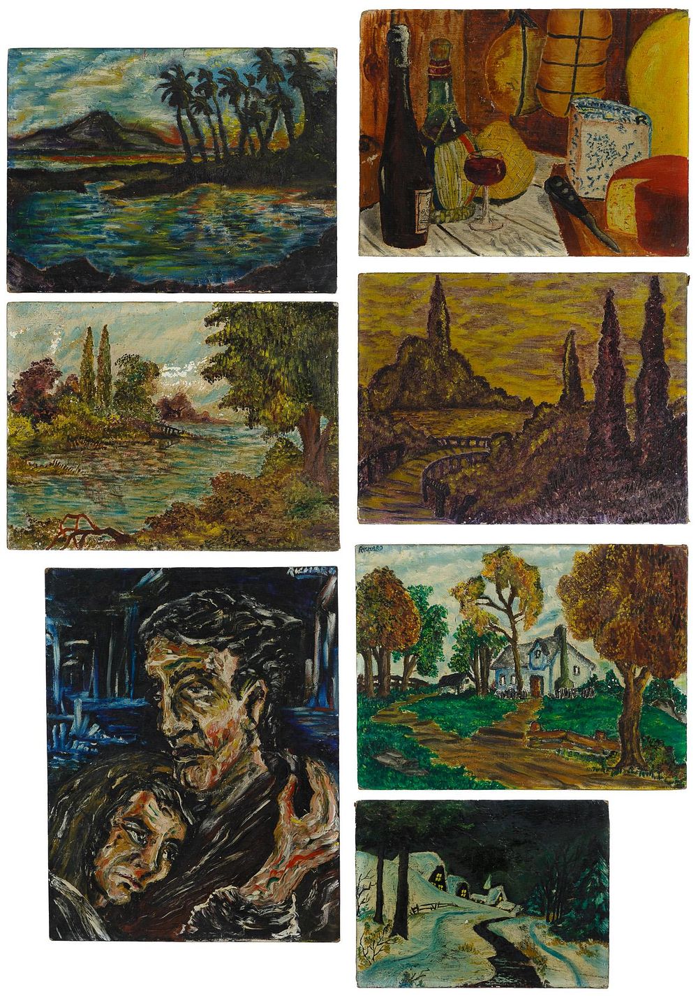Lot 554: Oil on Canvasboard Assortment