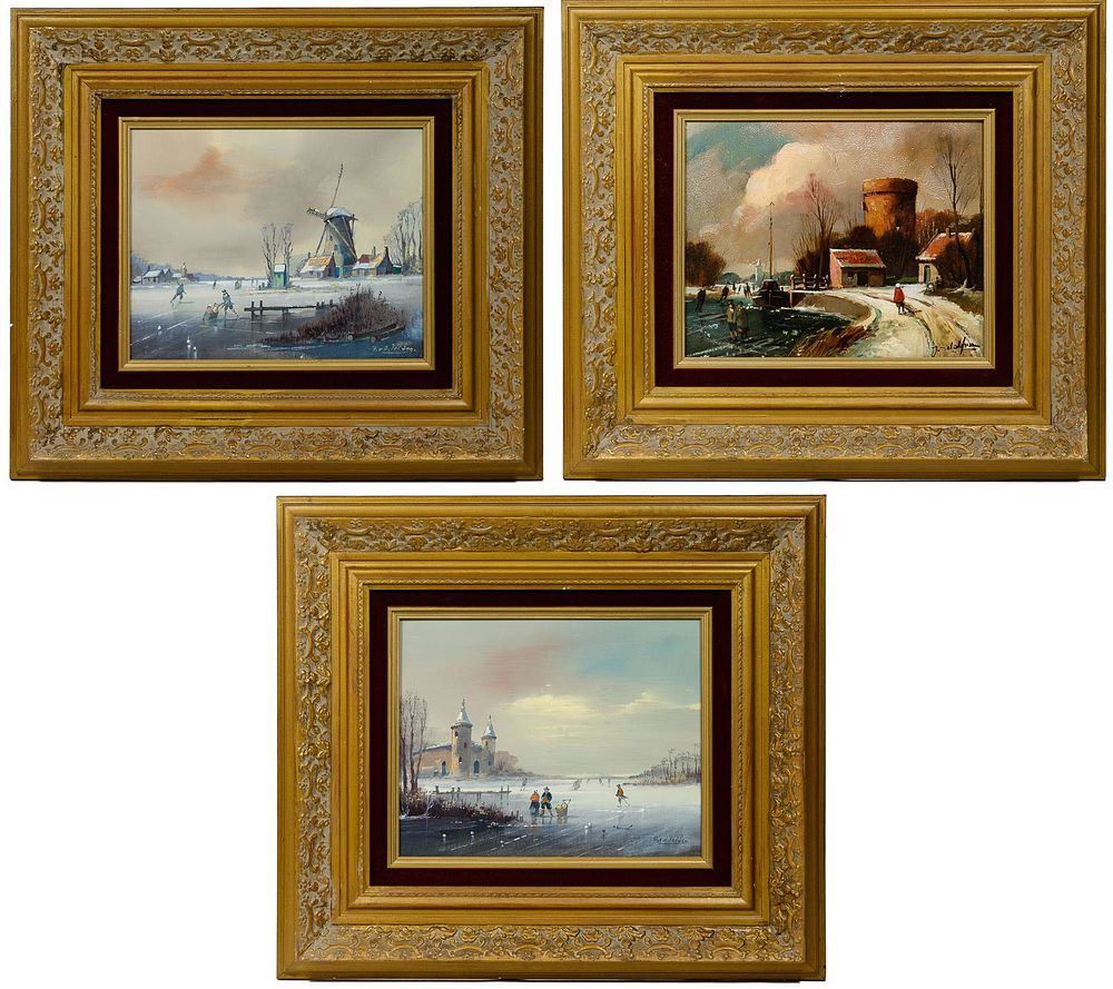 Lot 557: Unknown Artist (European, 20th Century) Oil on Board