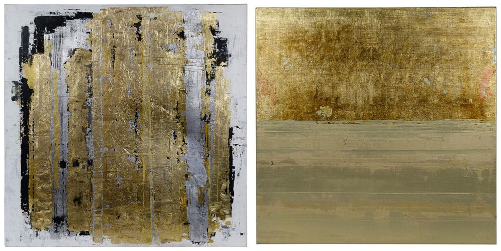 Lot 559: Unknown Artist (American, 20th Century) 'Gold and Gold