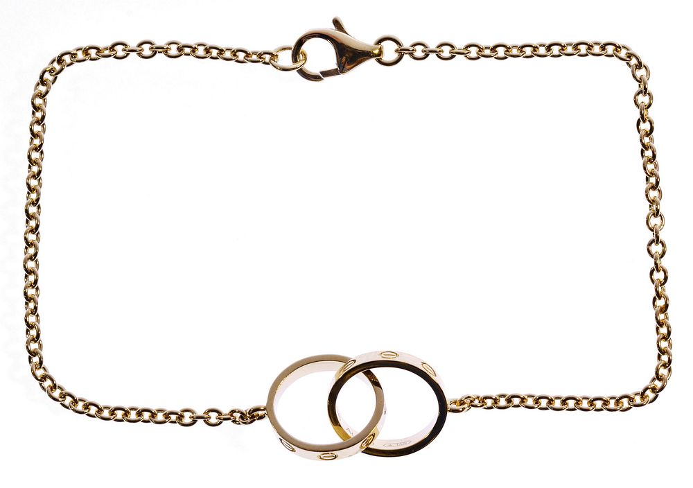 Lot 575: Cartier 18k Yellow Gold 'Love' Bracelet