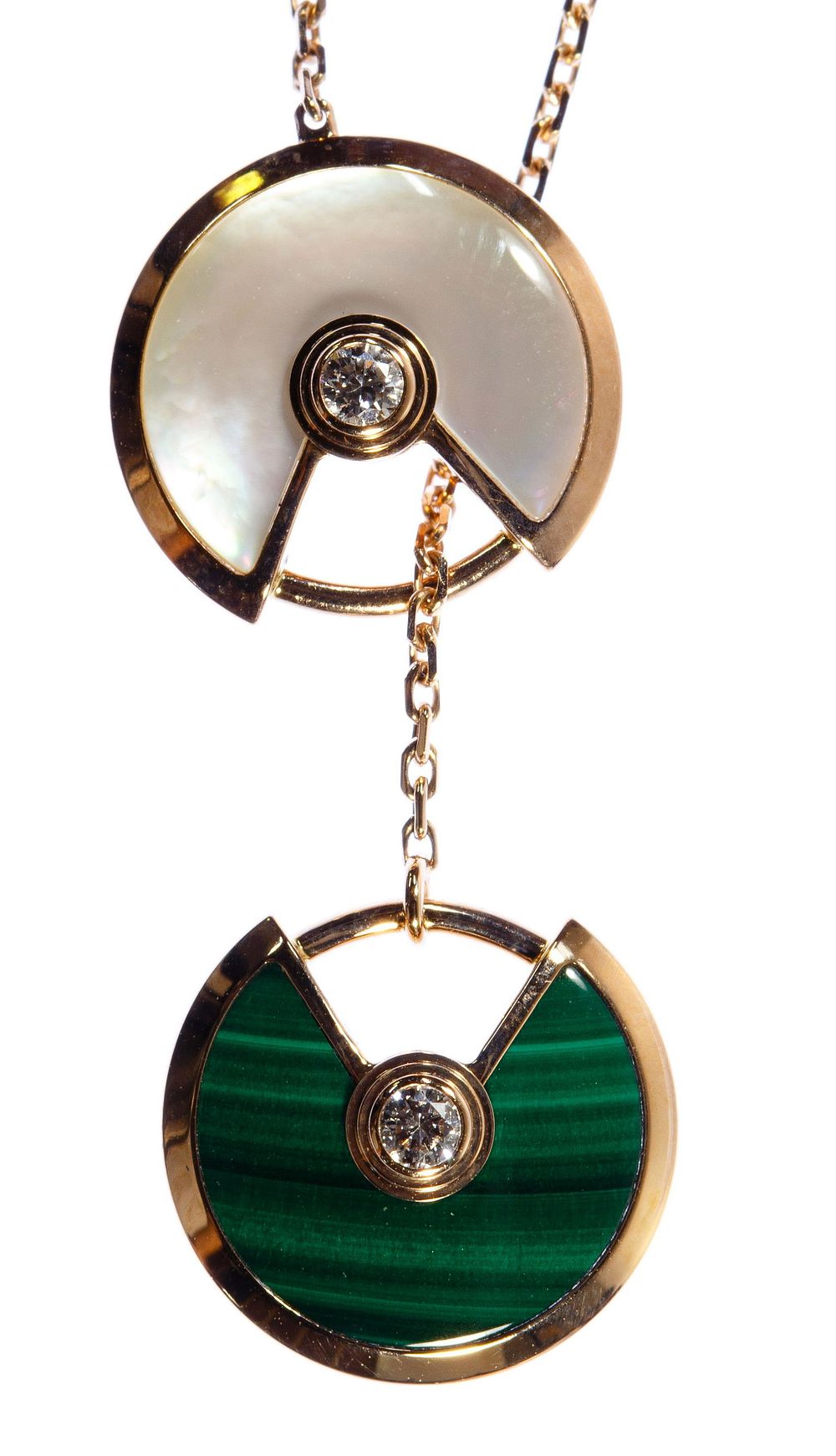 Lot 583: Cartier 18k Pink Gold and Diamond 'Amulette de Cartier'