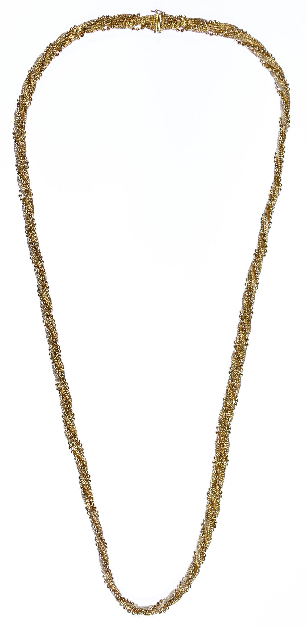 Lot 605: 18k Gold Necklace