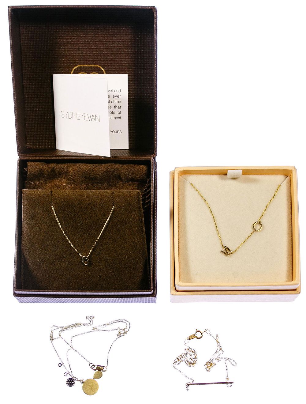 Lot 681: 14k Gold Necklace Assortment