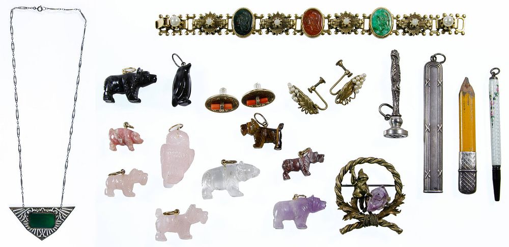 Lot 701: 14k Gold, Sterling Silver and Costume Jewelry