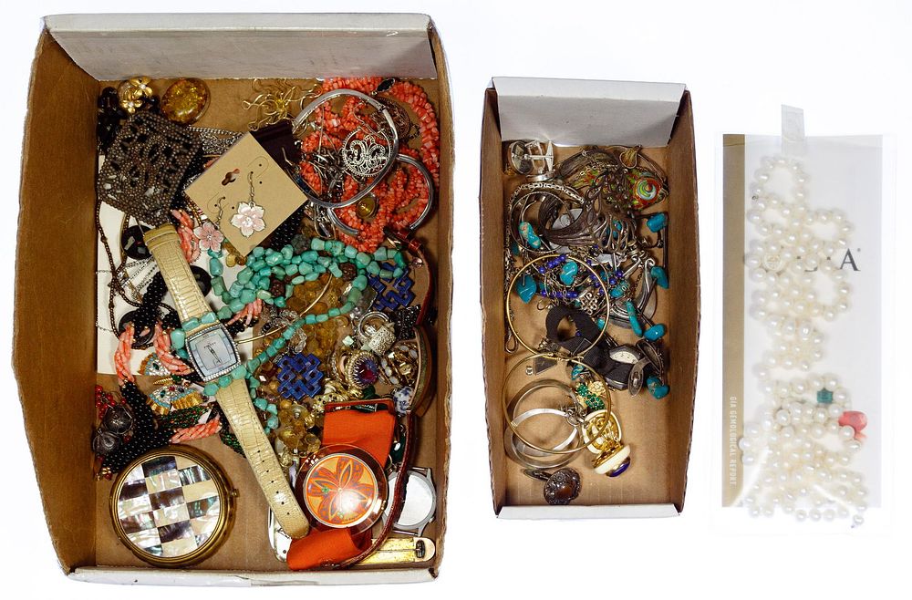Lot 703: Sterling Silver and Costume Jewelry Assortment