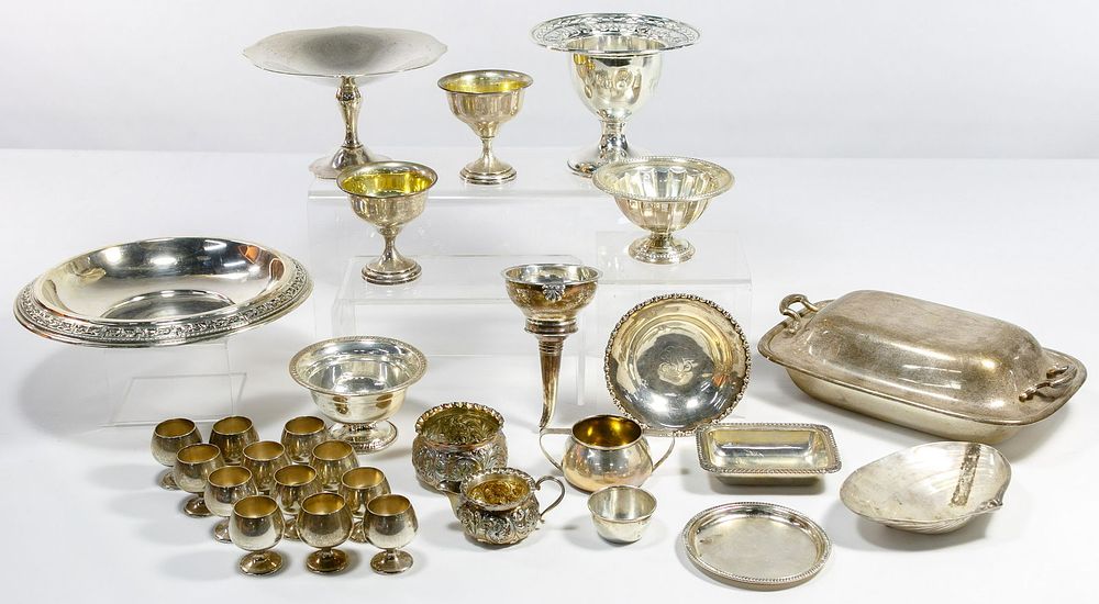 Lot 718: Sterling Silver Holloware Assortment