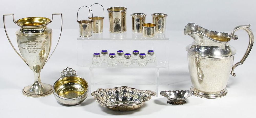 Lot 719: Sterling Silver Hollowware Assortment