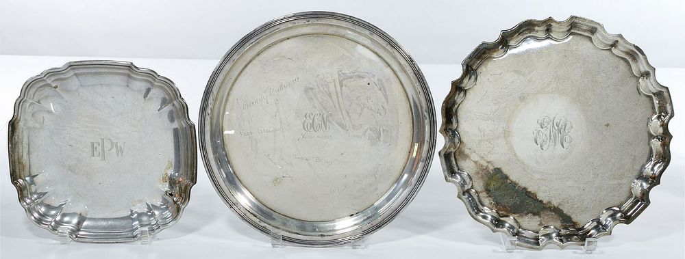 Lot 721: Sterling Silver Tray Assortment