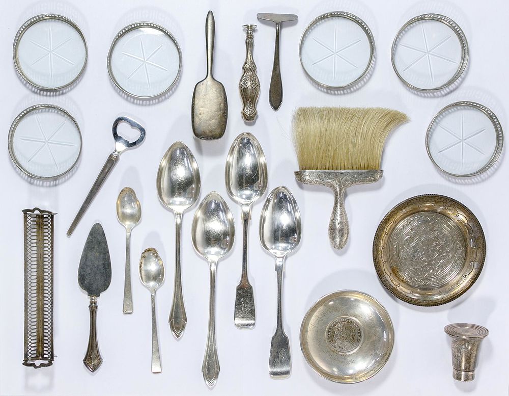 Lot 730: Sterling Silver and Silverplate Assortment