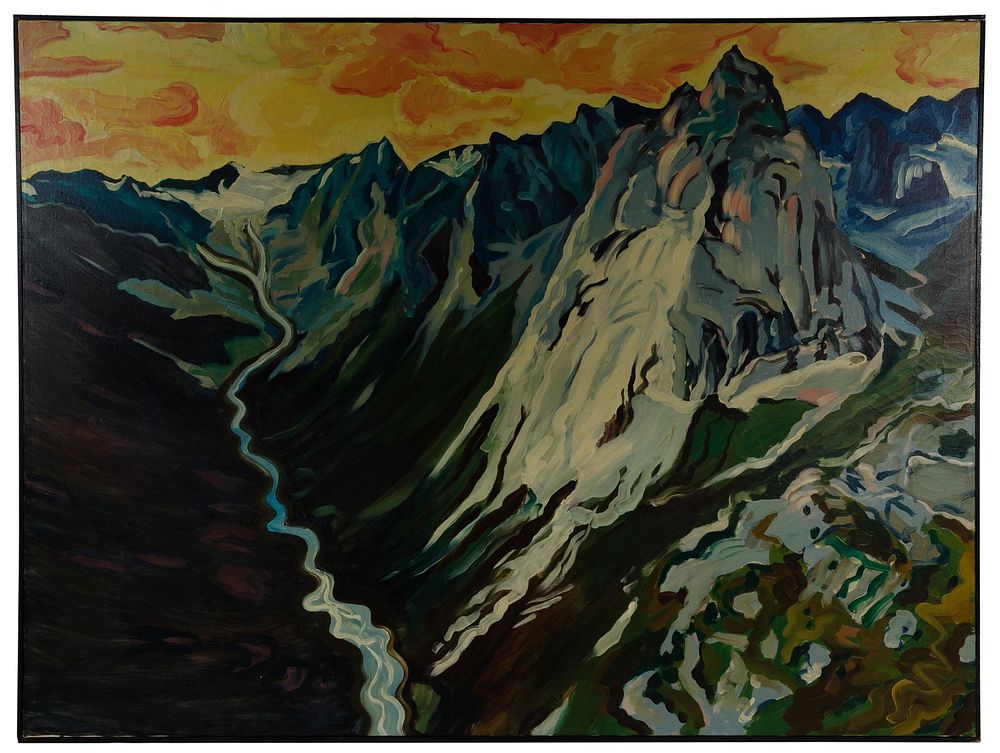 Lot 216: Janet Cooling (American, b.1951) Oil on Canvas