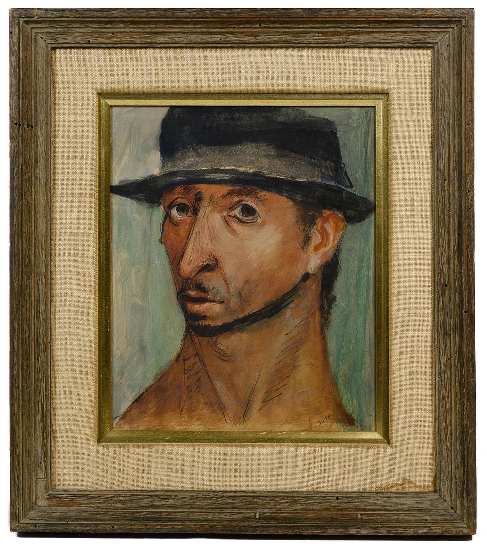 Lot 225: Louis Bosa (American, 1905-1981) Mixed Media