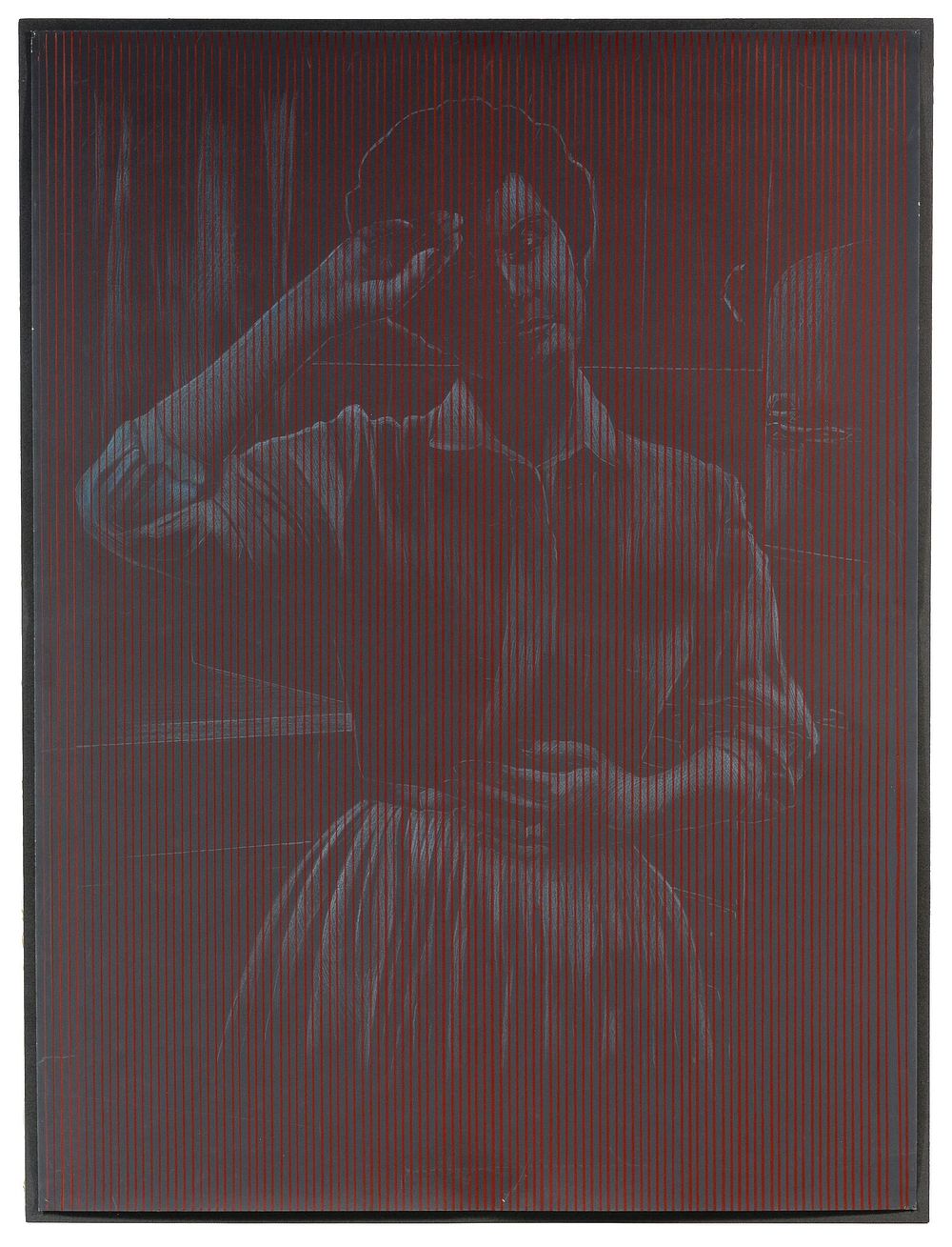 Lot 273: Rene Santos (Puerto Rican, 1954-1986) 'Harp Drawing'