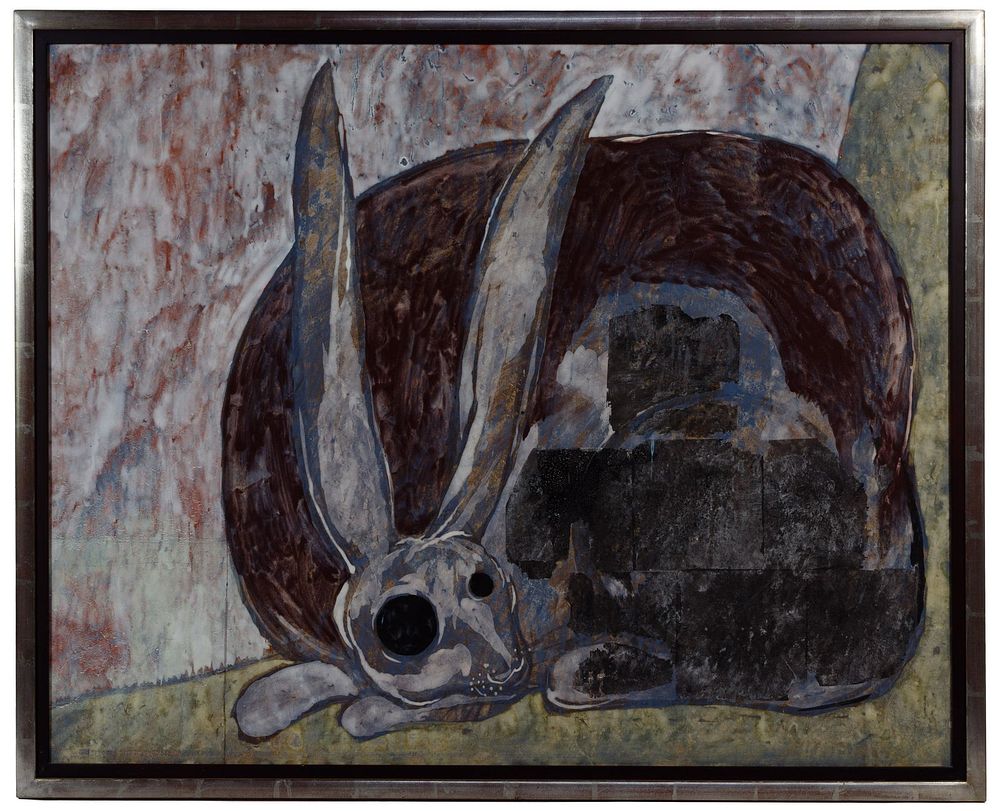 Lot 276: Junji Kawashima (Japanese, b.1957) 'Rabbit' Mixed Media