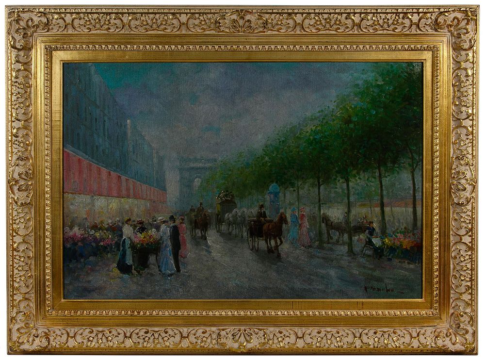 Lot 313: T. E. Pencke (20th Century) Enhanced Print