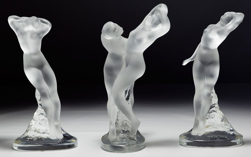 Lot 328: Lalique Crystal Dancer Figurines Assortment