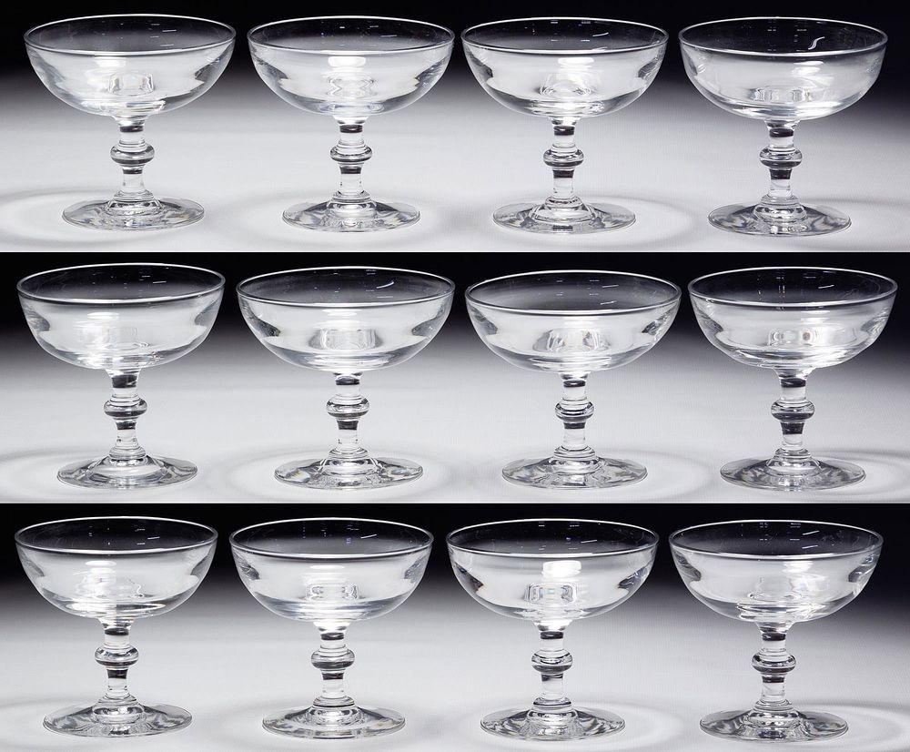 Lot 330: Frederick Carder for Steuben '6268' Champagne Glass
