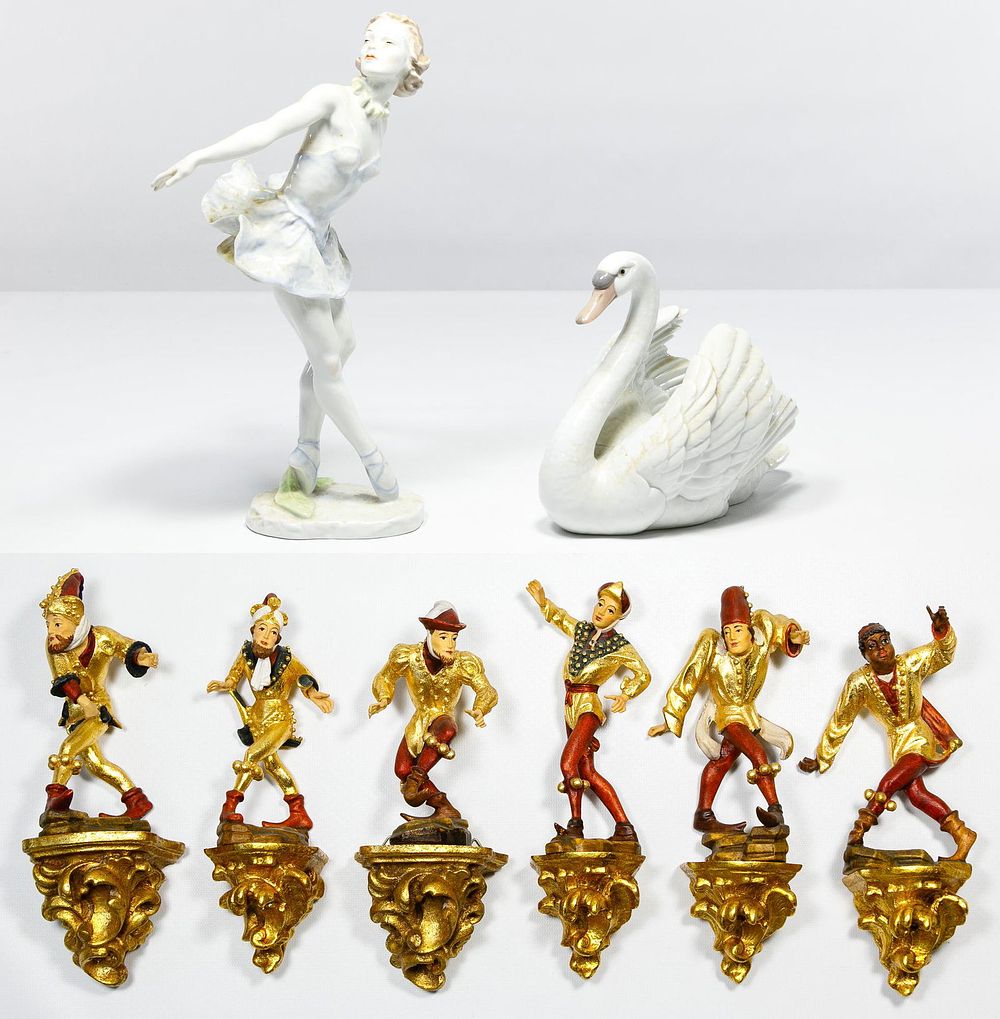 Lot 374: Lladro and Karl Fuhrler Figurine Assortment