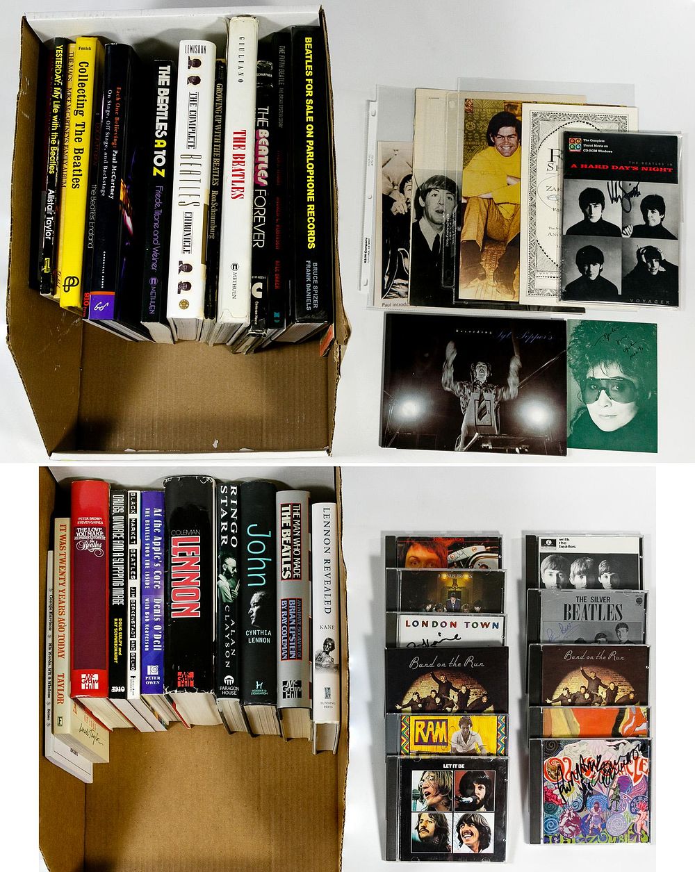 Lot 380: Beatles Book and CD Assortment