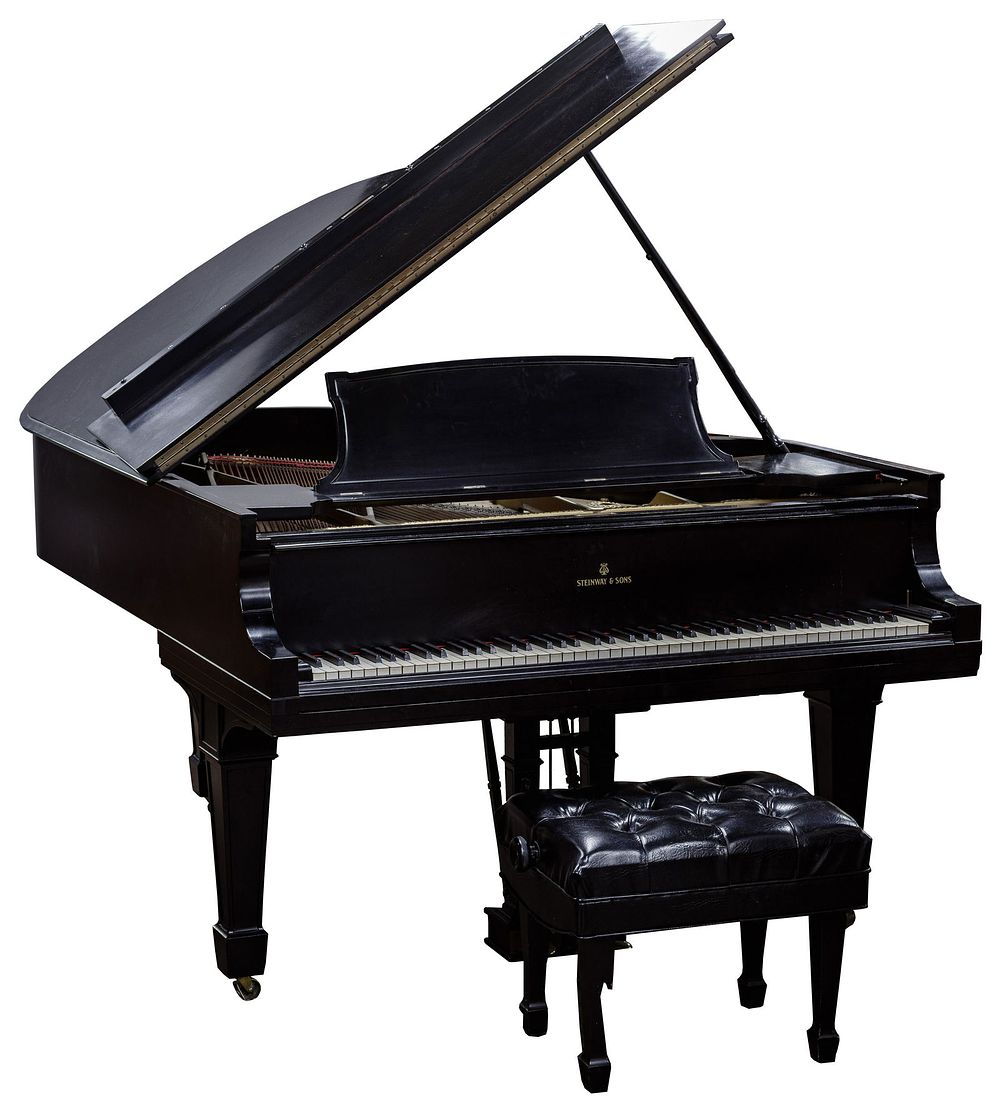 Lot 442: Steinway & Sons Salon Grand Piano and Bench
