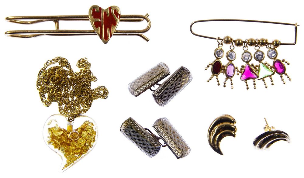 Lot 489: 14k Gold Jewelry Assortment