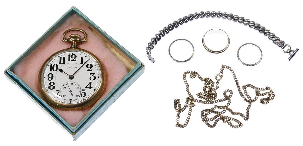 Lot 513: 18k White Gold, 14k Gold and Costume Jewelry Assortment