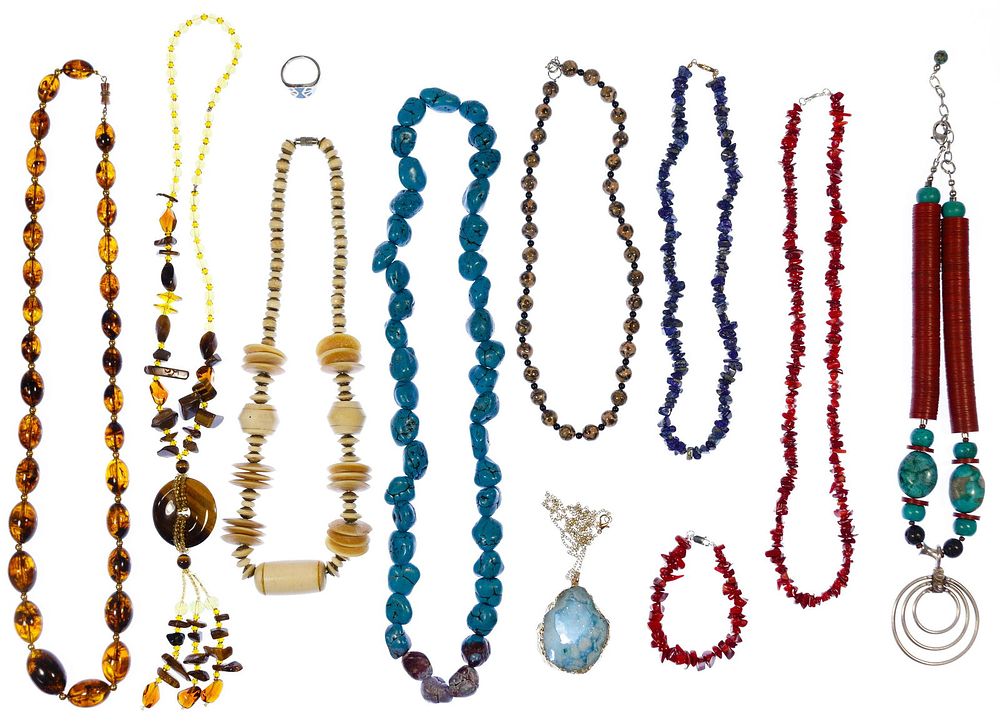 Lot 533: Sterling Silver and Natural Stone Jewelry Assortment
