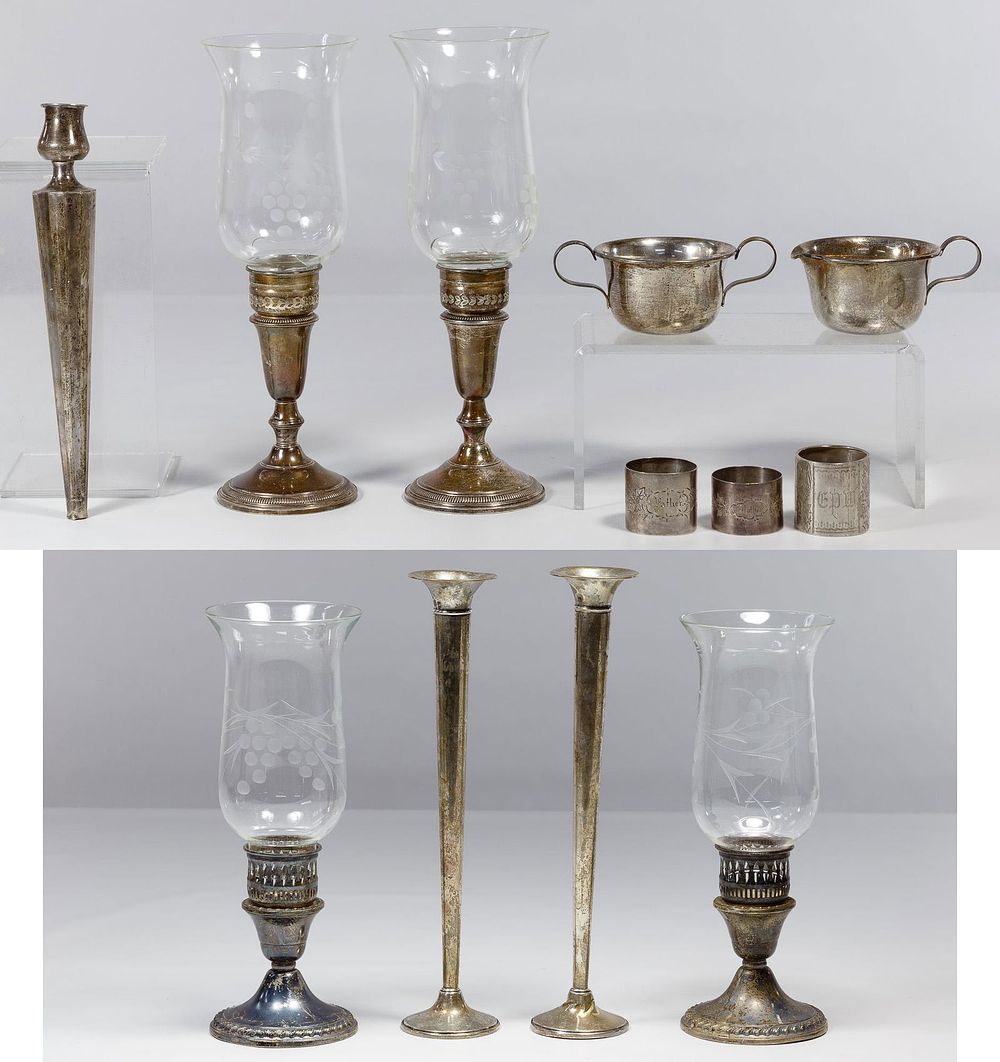 Lot 552: Sterling Silver Object Assortment
