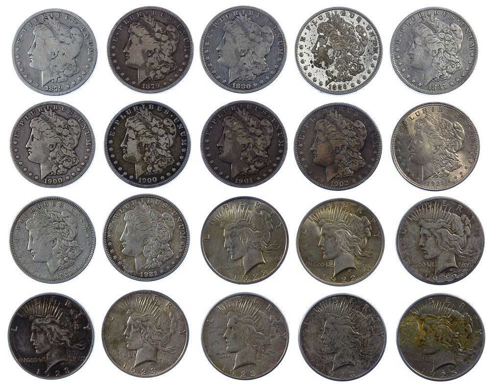 Lot 575: Morgan and Peace $1 Assortment