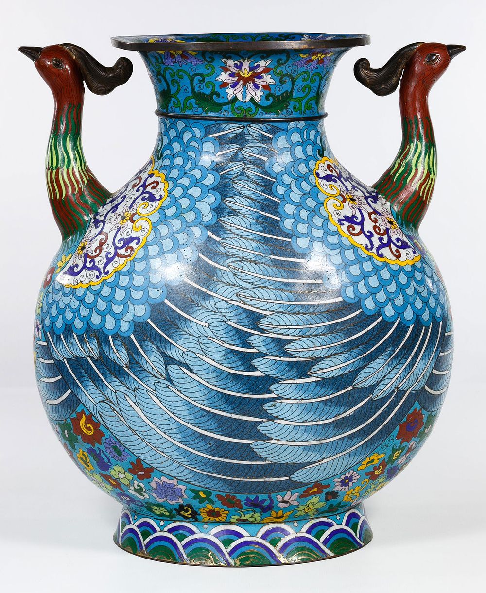 Lot 163: Asian Cloisonne Vase