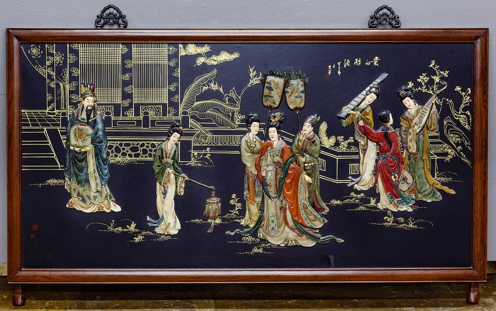 Lot 174: Asian Panel