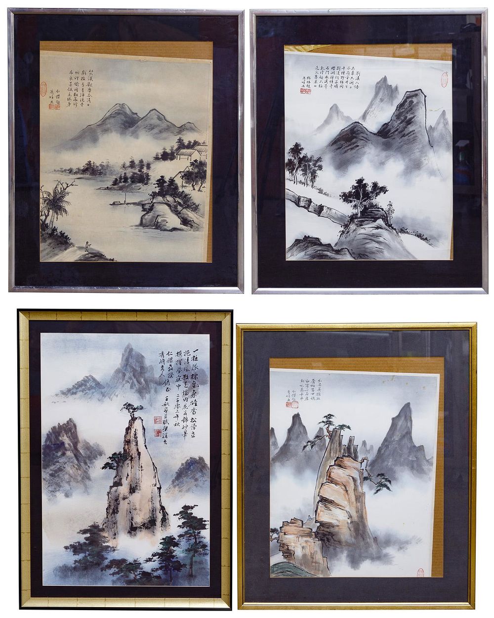 Lot 178: Asian Poem with Mountain Assortment