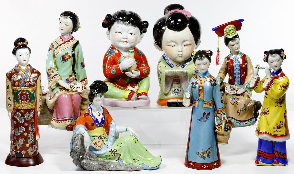 Lot 180: Asian Porcelain Figurine Assortment