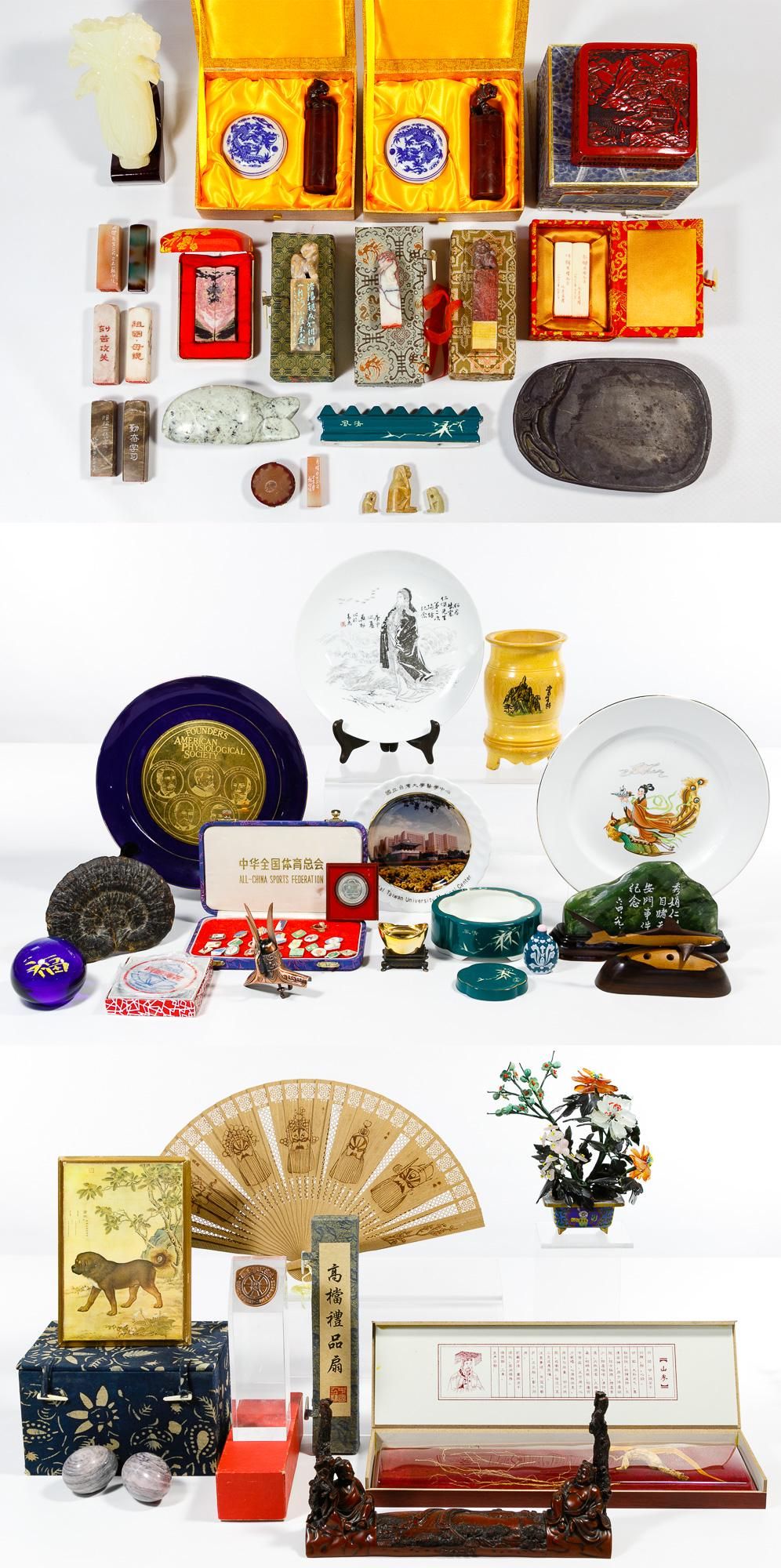 Lot 186: Asian Stone Seal, Paste and Decorative Assortment