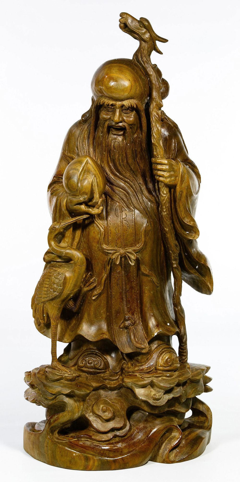 Lot 187: Asian Style Carved Wood Figure