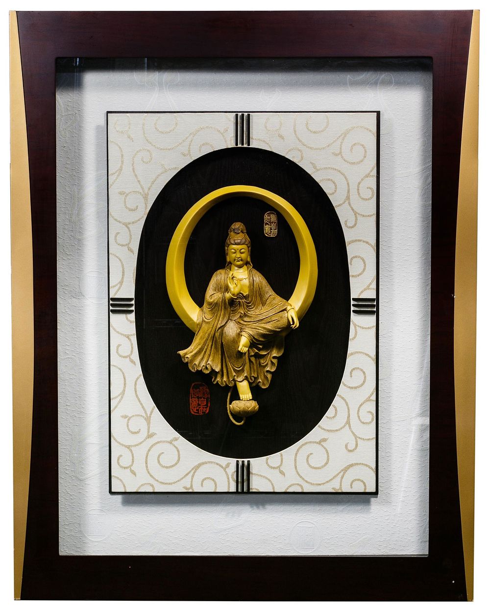 Lot 205: Chinese Guan Yin Wall Hanging
