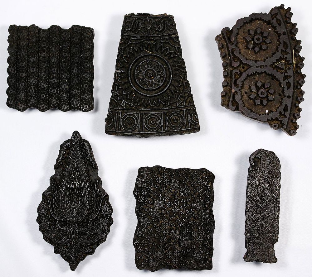 Lot 218: Indian Textile Printing Blocks Assortment