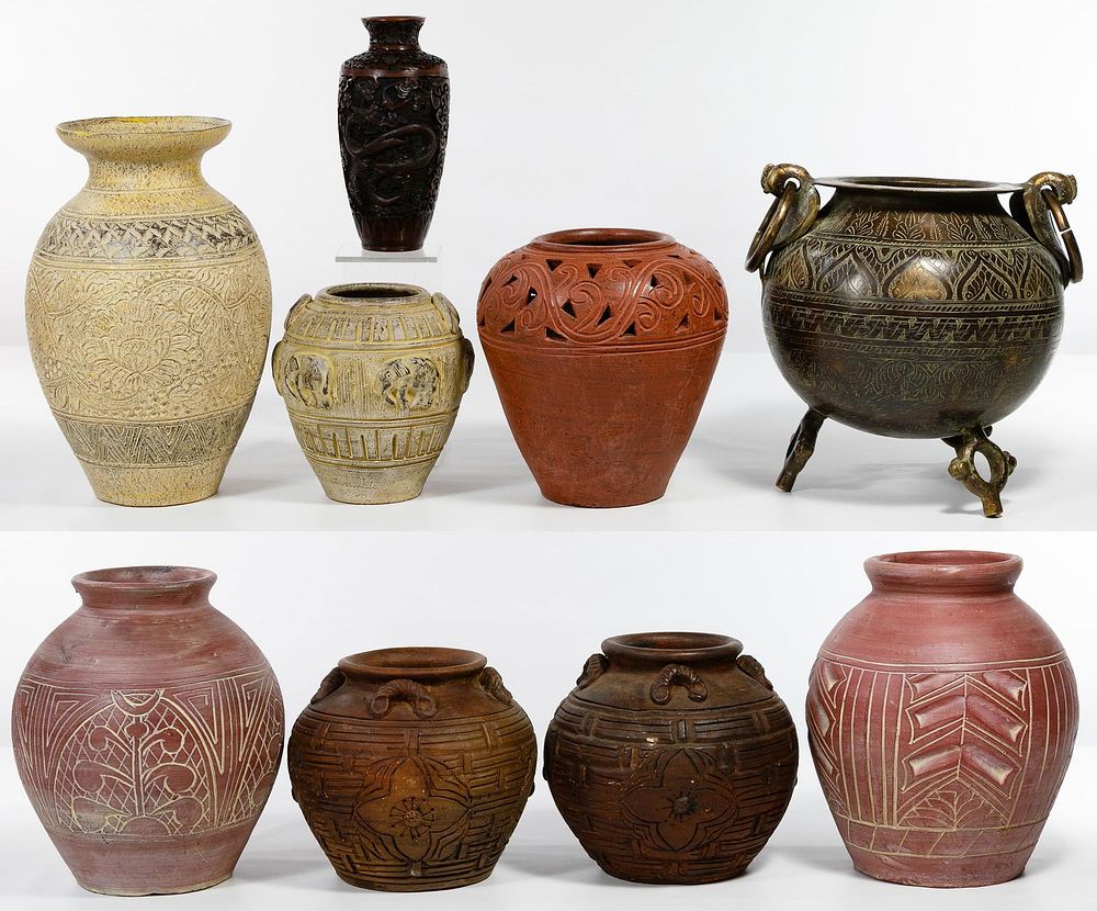 Lot 238: Ethnographic Vase Assortment