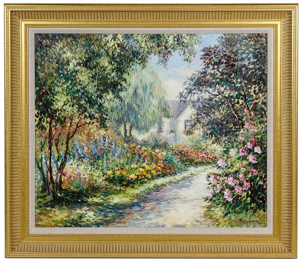 Lot 263: Daniel Dejoux (French, b.1935) Oil on Canvas