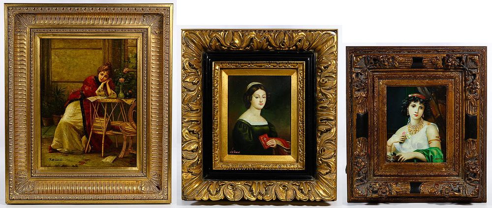 Lot 303: Framed Female Portrait Assortment