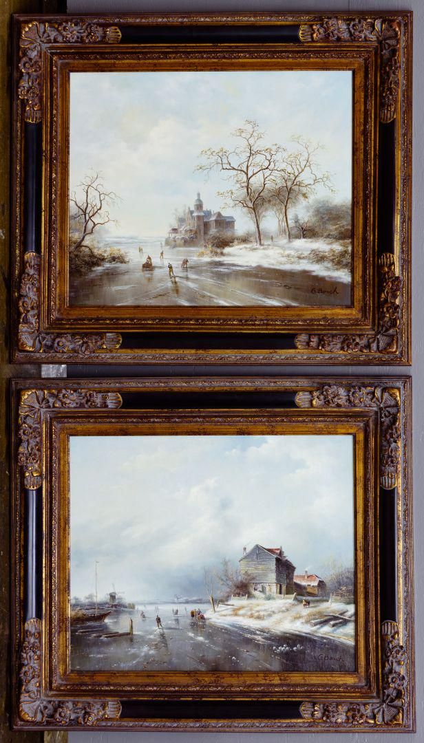 Lot 310: Landscape Oils on Canvas