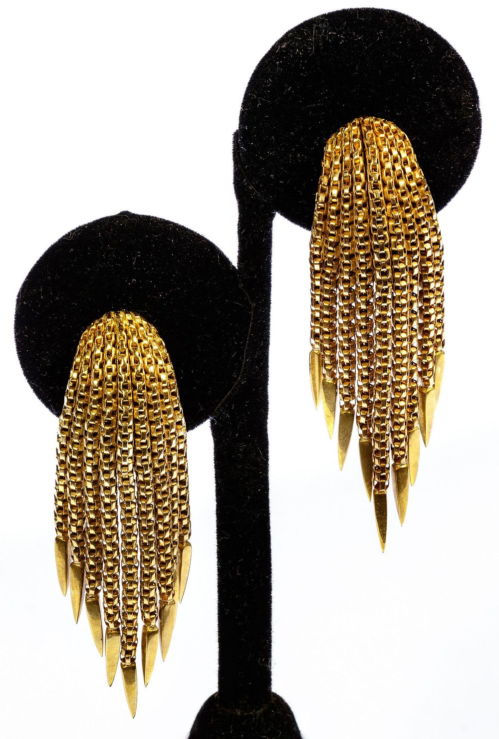 Lot 417: 18k Gold Clip On Earrings