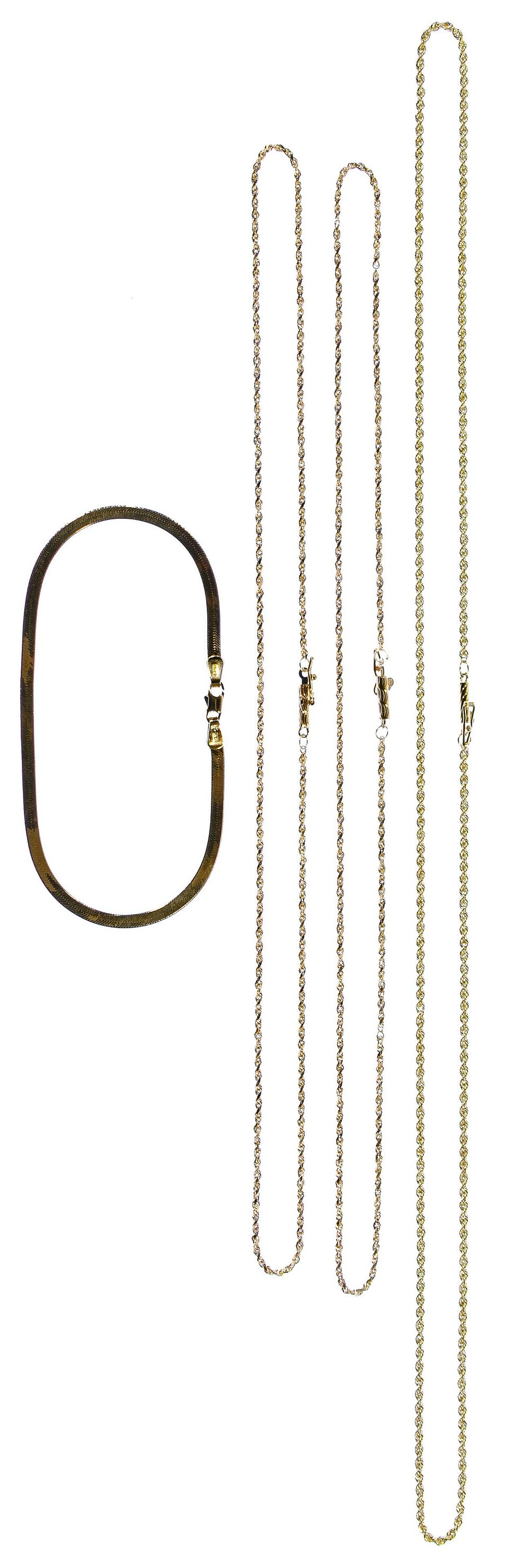 Lot 424: 18k Gold Jewelry Assortment