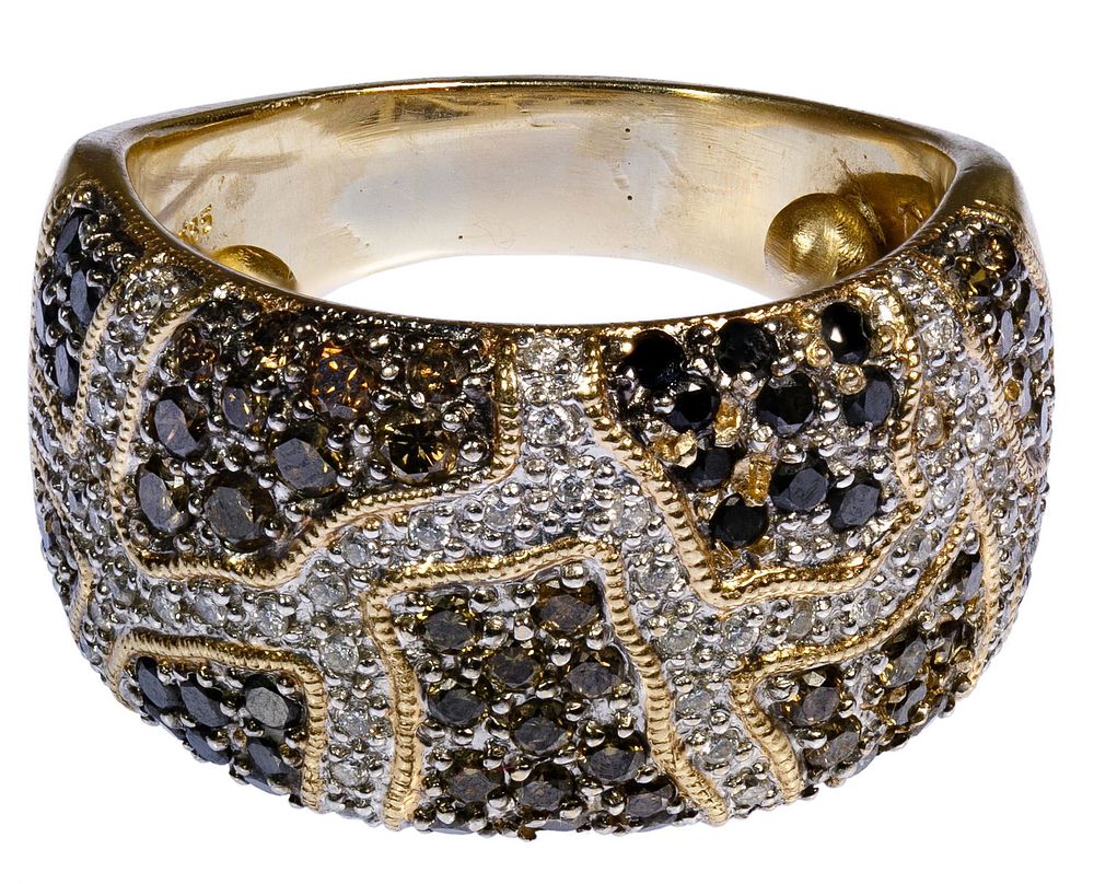 Lot 444: 14k Gold and Gemstone Ring