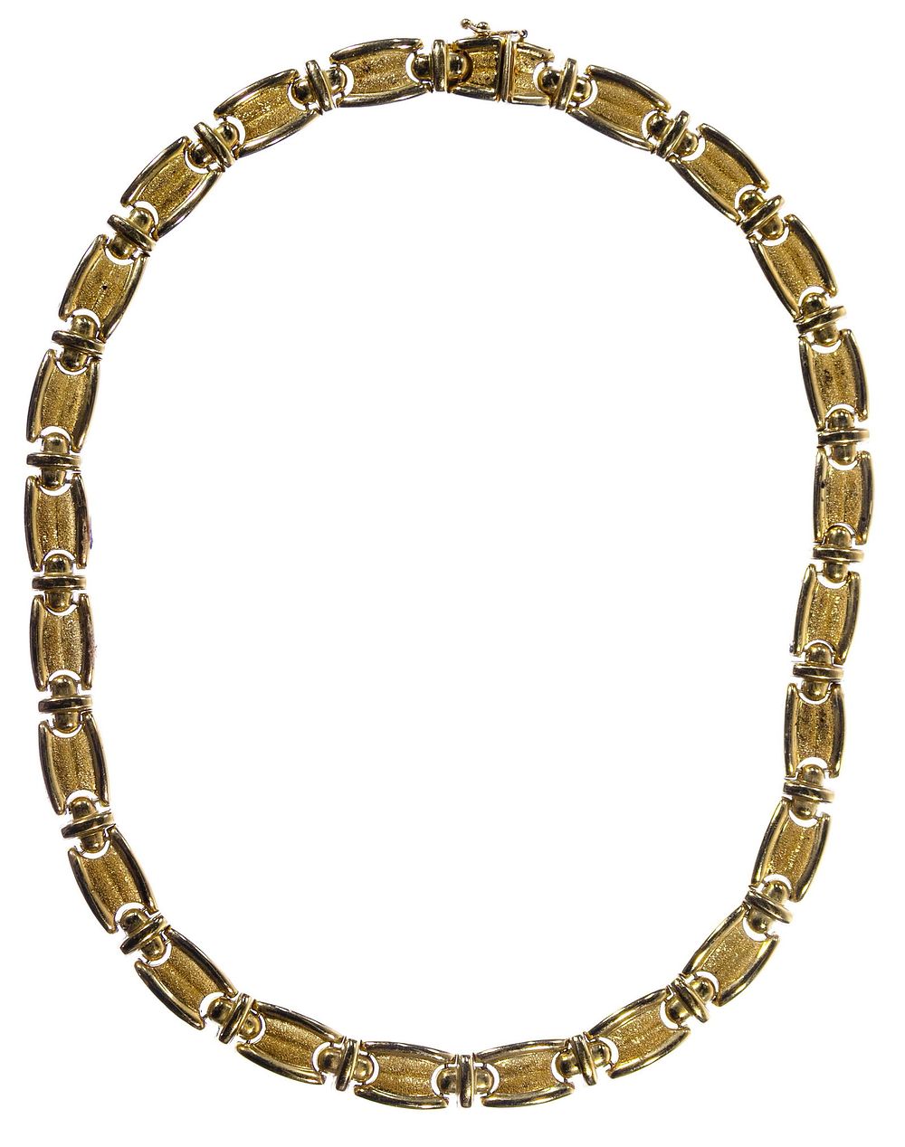 Lot 457: 14k Gold Link Necklace