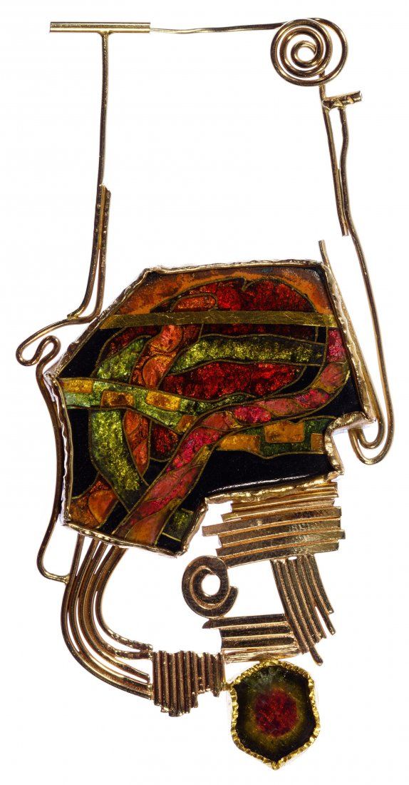 Lot 491: William Harper Mixed Gold, Sterling Silver and