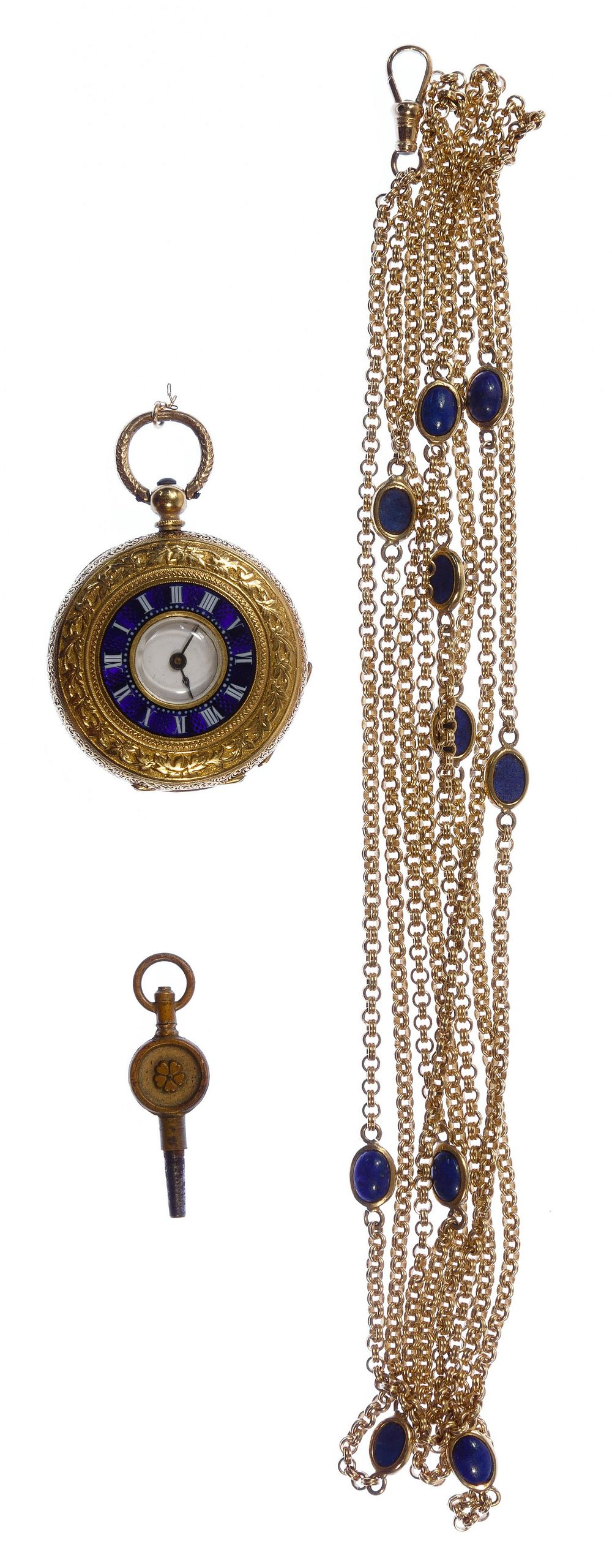 Lot 495: 18k Gold Hunting Case Pocket Watch with 14k Gold Watch