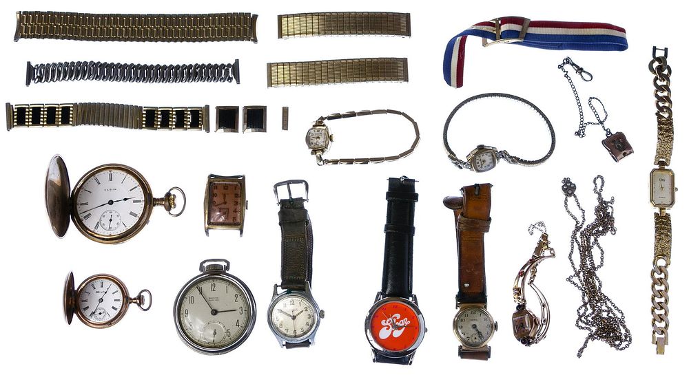 Lot 501: Pocket Watch and Wrist Watch Assortment