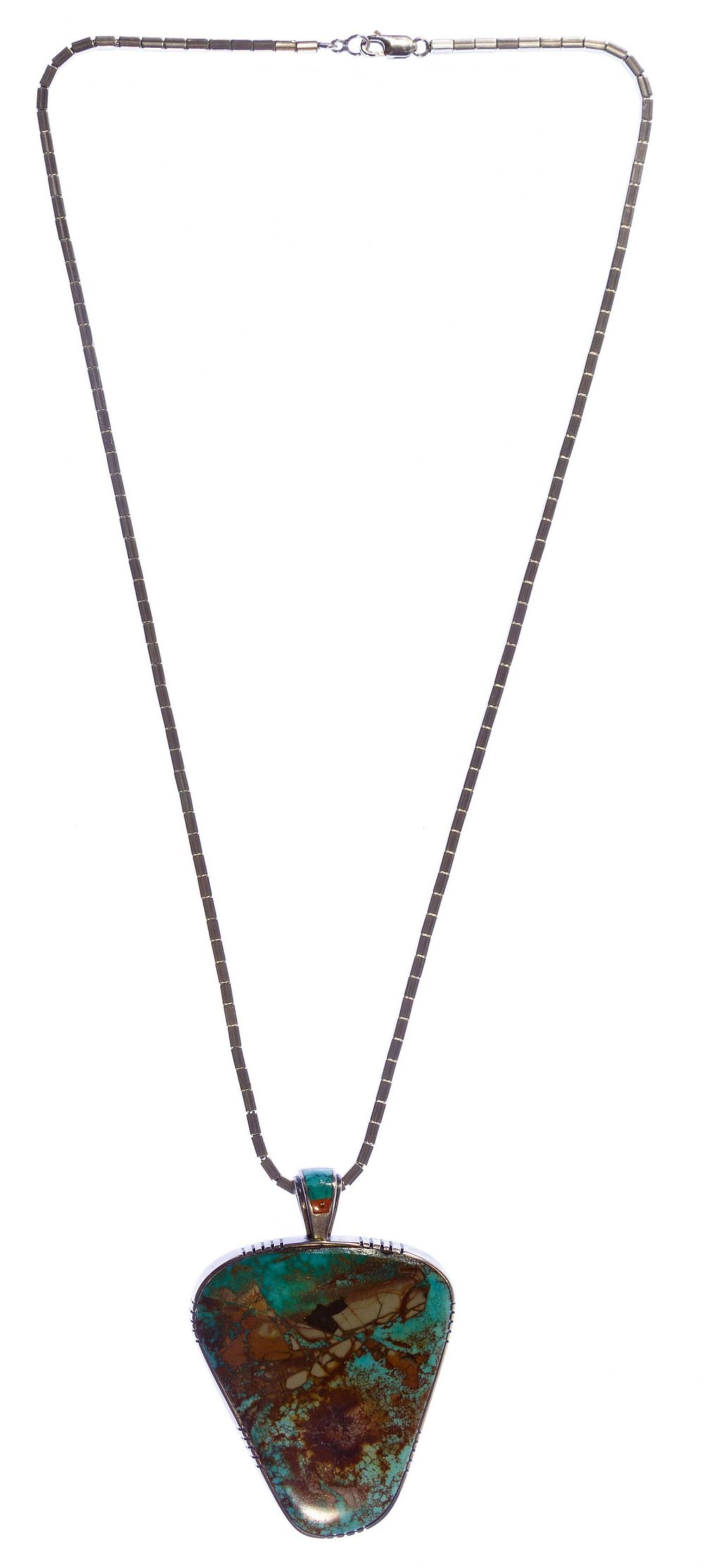 Lot 508: Robert Sorrell Sterling Silver Pendant and Necklace