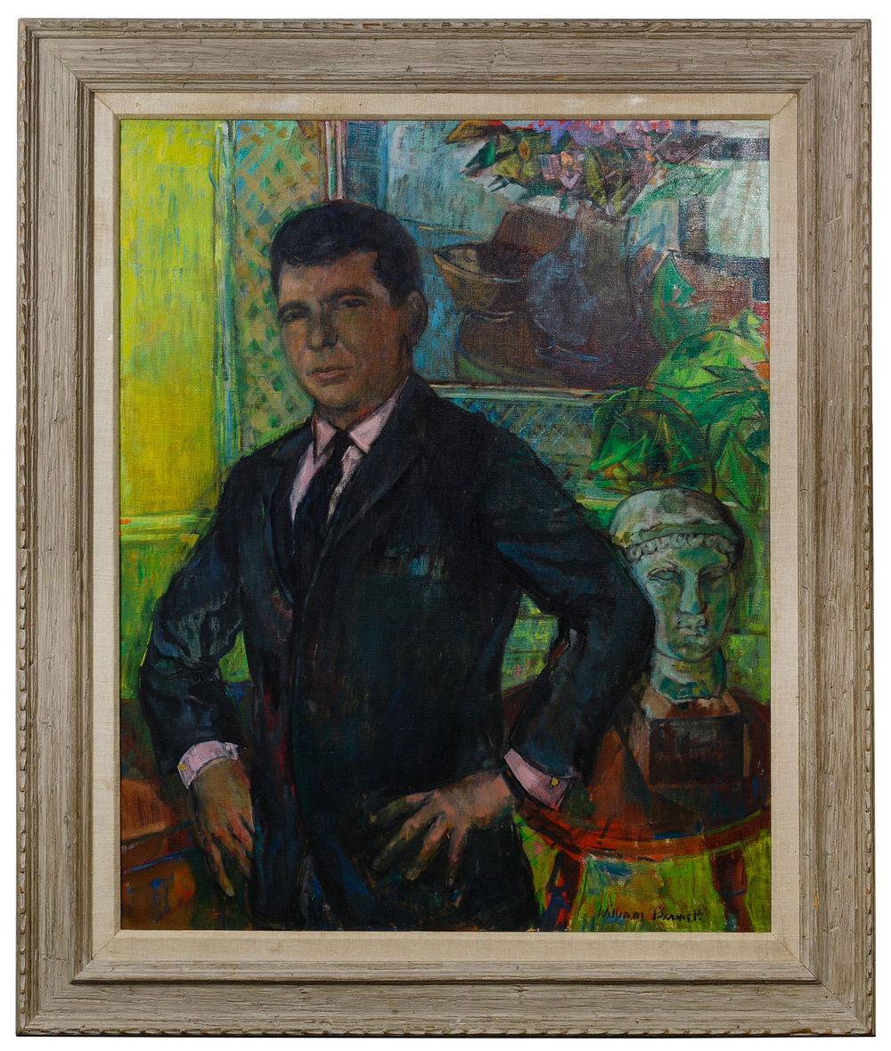 Lot 167: William Barnett (American, 1918-2012) Oil on Canvas