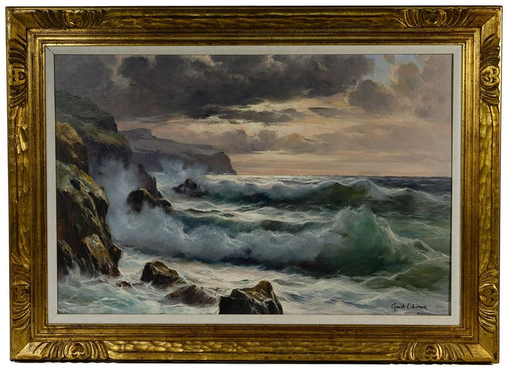 Lot 173: Guido Odierna (Italian, 1913-1991) Oil on Canvas
